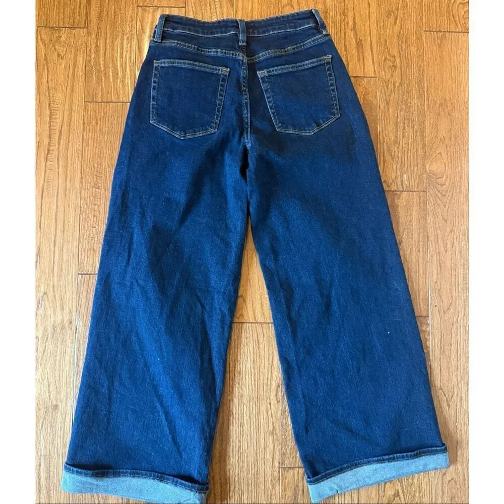Vervet high rise cuffed wide leg jeans size 27
